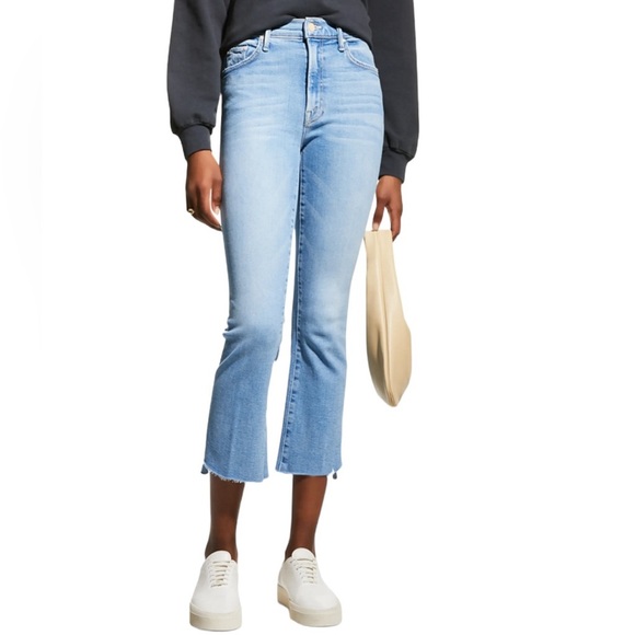 MOTHER Denim - Mother Insider Crop Step Frayed Jeans